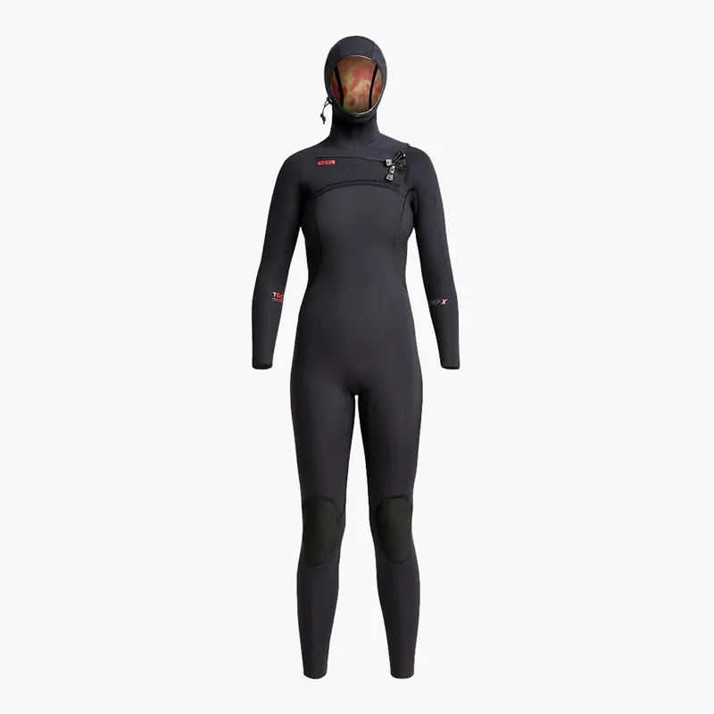 Xcel Womens Comp X 5.5/4.5 Hooded Wetsuit Black